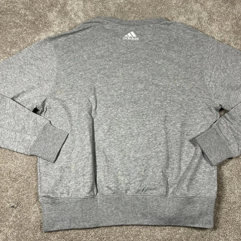 Adidas Mens Medium Heather Gray Pittsburgh Penguins Alternate NHL Sweatshirt NWT